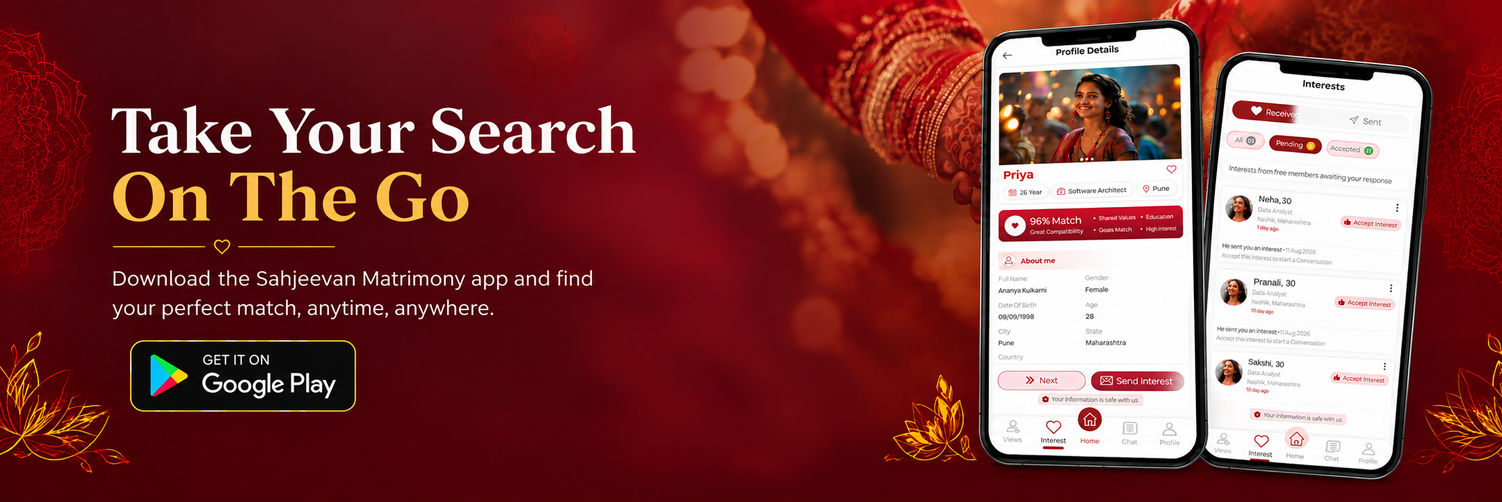 Download Sahjeevan Matrimony App